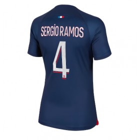 Damen Fußballbekleidung Paris Saint-Germain Sergio Ramos #4 Heimtrikot 2023-24 Kurzarm